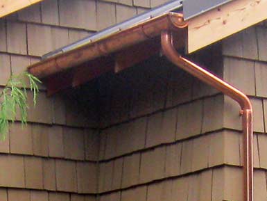 copper gutters